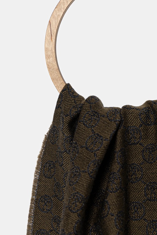 Moschino szalik wełniany M5131.50066 zielony AW25