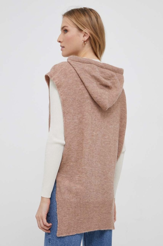 Ρούχα Γιλέκο από μείγμα μαλλιού Sisley 103WMU00L.7K3 μπεζ