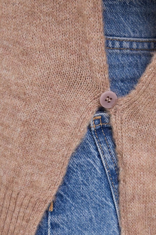 Γιλέκο από μείγμα μαλλιού Sisley 103WMU00L.7K3 μπεζ