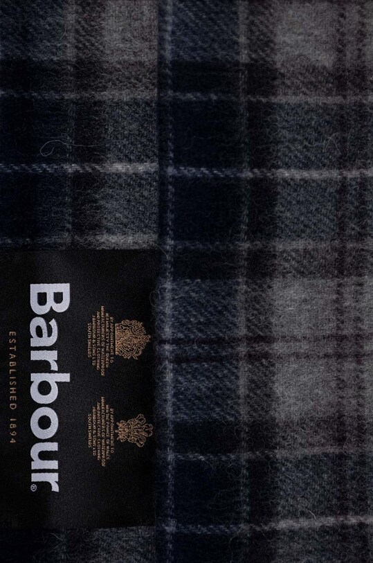 Barbour szalik i rękawiczki Tartan Scarf & Glove Gift Set MGS0018 granatowy