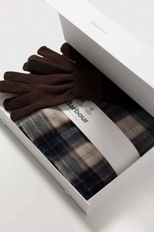 Šátek a rukavice Barbour Tartan Scarf & Glove Gift Set MGS0018