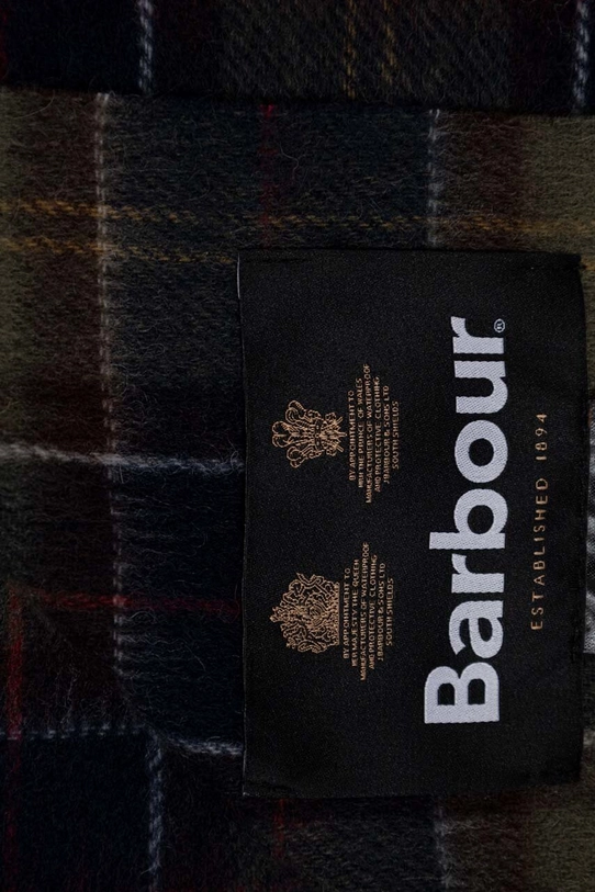 Barbour scarf and gloves MGS0018 green