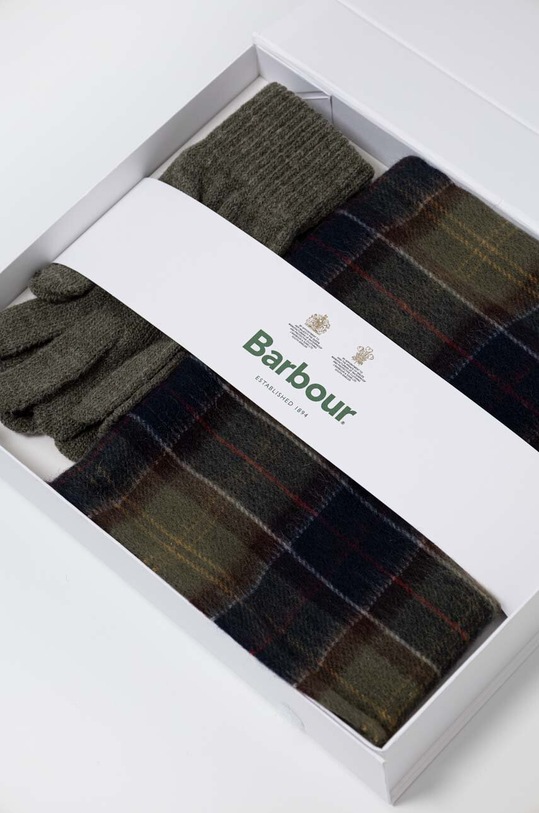 Šátek a rukavice Barbour Tartan Scarf & Glove Gift Set MGS0018