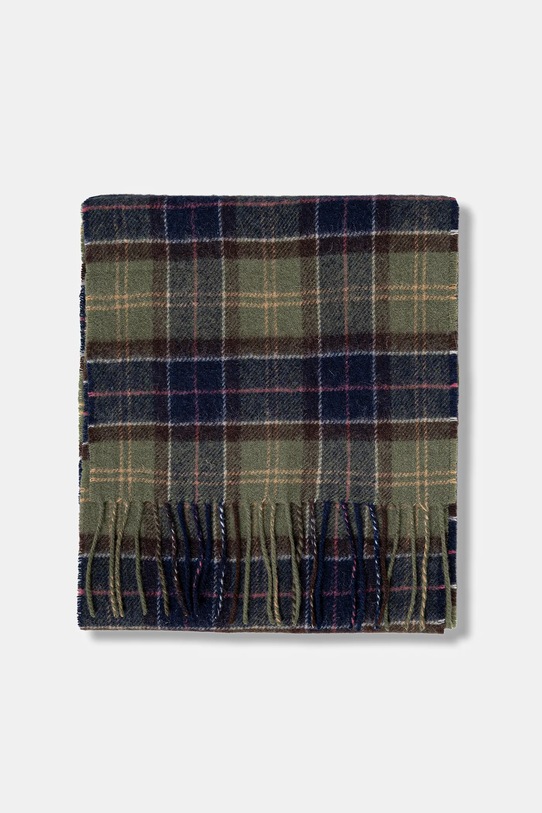 Barbour szalik wełniany USC0001 zielony AA00