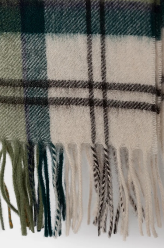 Vlněná šála Barbour USC0002 zelená AA00