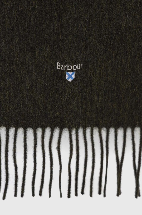 Вълнен шал Barbour USC0008 зелен AA00