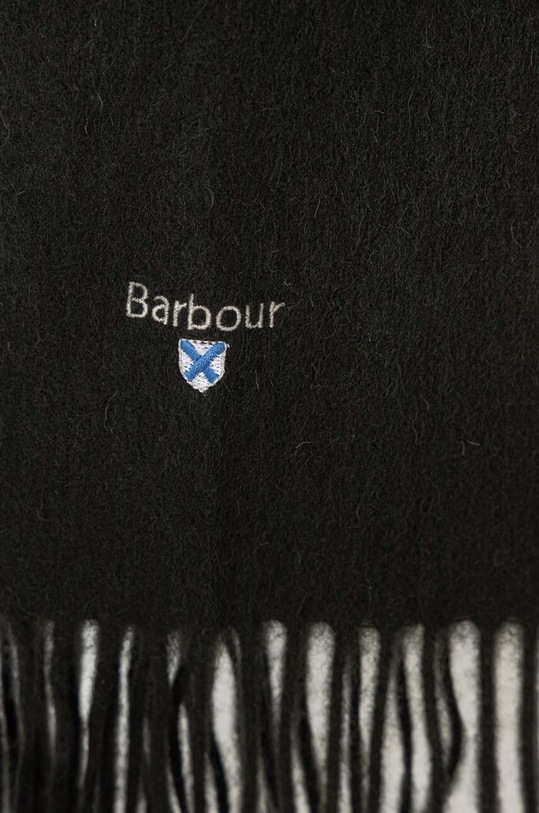 Barbour szalik wełniany USC0008 zielony AA00