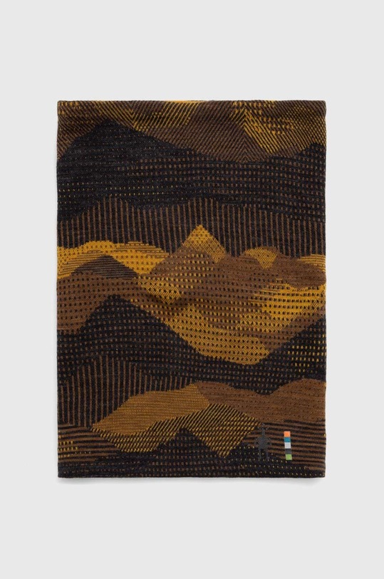 Smartwool komin dwustronny Thermal Merino Reversible dzianina brązowy SW017071
