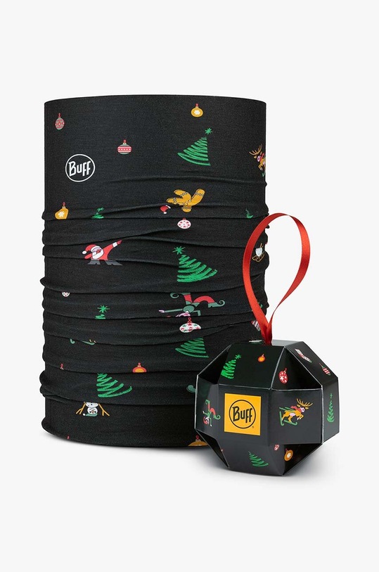 Buff fular împletit Original Ecostretch cu modele negru 134769.817.10.00