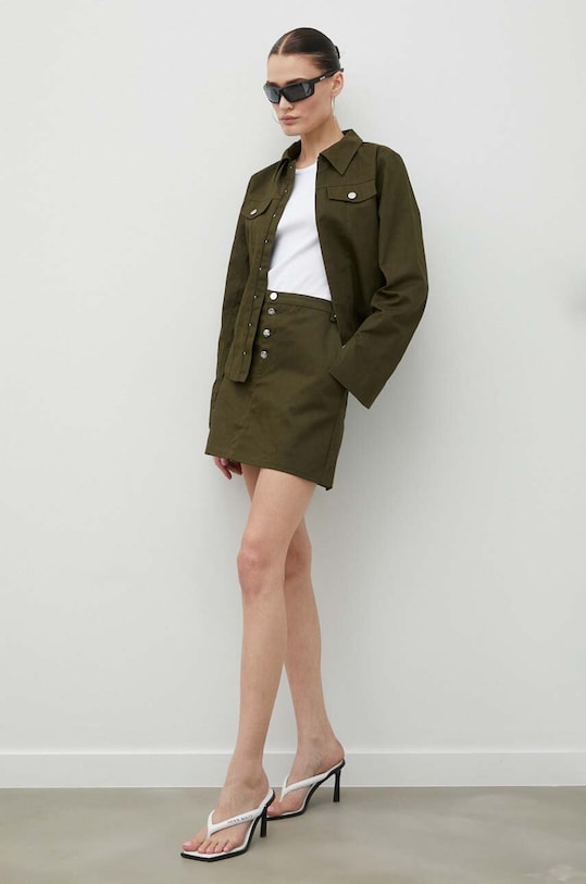 Résumé fustă din denim 18111003 verde AW23