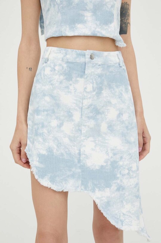Résumé fustă din denim albastru 18381012
