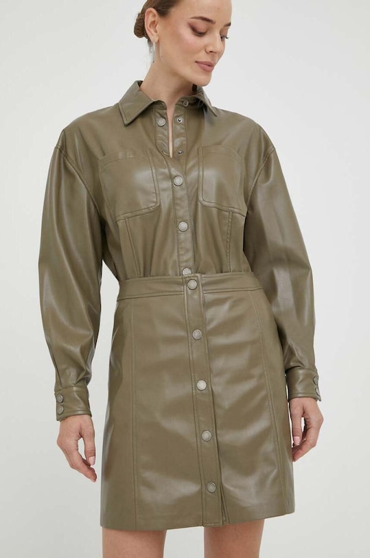 Sukně Guess mini zelená W3YD65.WF8Q0