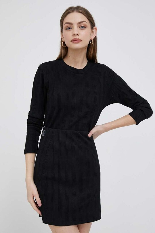 Φούστα Calvin Klein Jeans μαύρο J20J221439