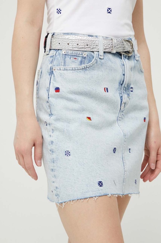 Tommy Jeans spódnica jeansowa niebieski DW0DW16318