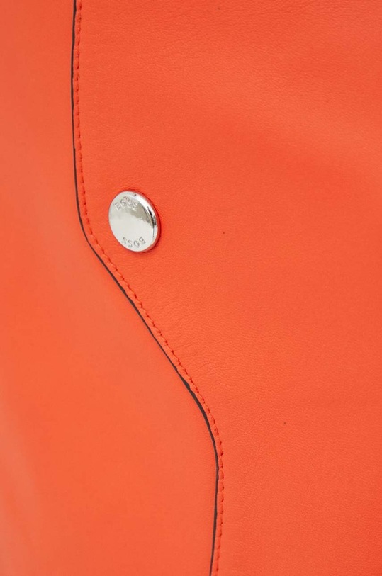 Kožená sukně BOSS 50495166 oranžová