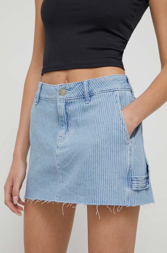 Hollister Co. spódnica jeansowa casual niebieski KI343.3084.280