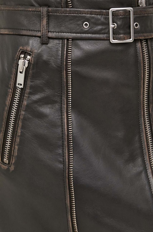 Weekend Max Mara fusta de piele negru 2354060139600