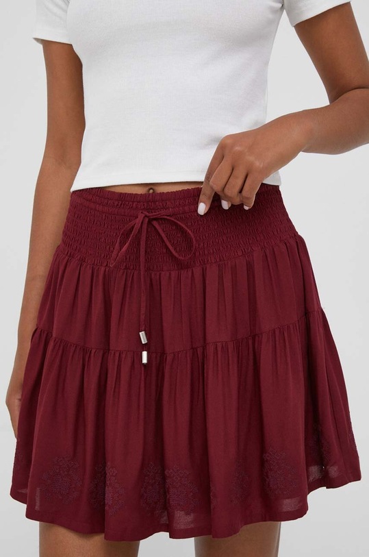 Pepe Jeans spódnica casual bordowy PL901066.299