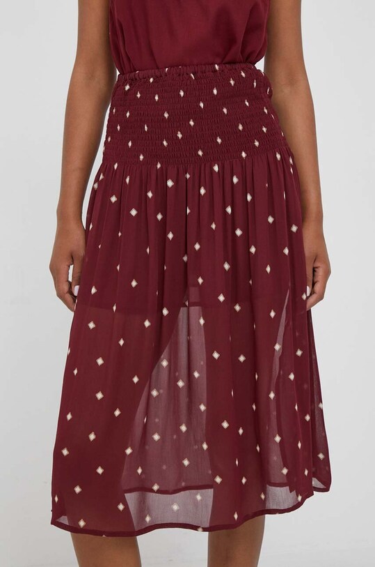 Pepe Jeans spódnica casual bordowy PL901068.0AA