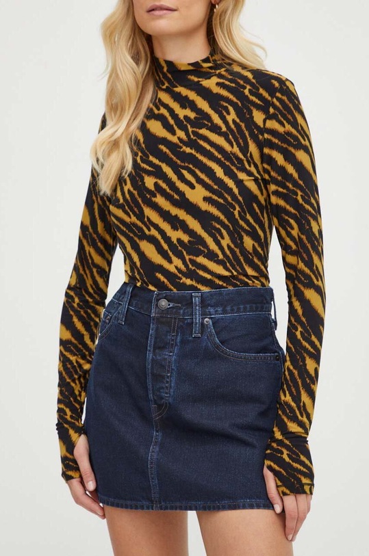 Levi's spódnica jeansowa A6161.0000 granatowy