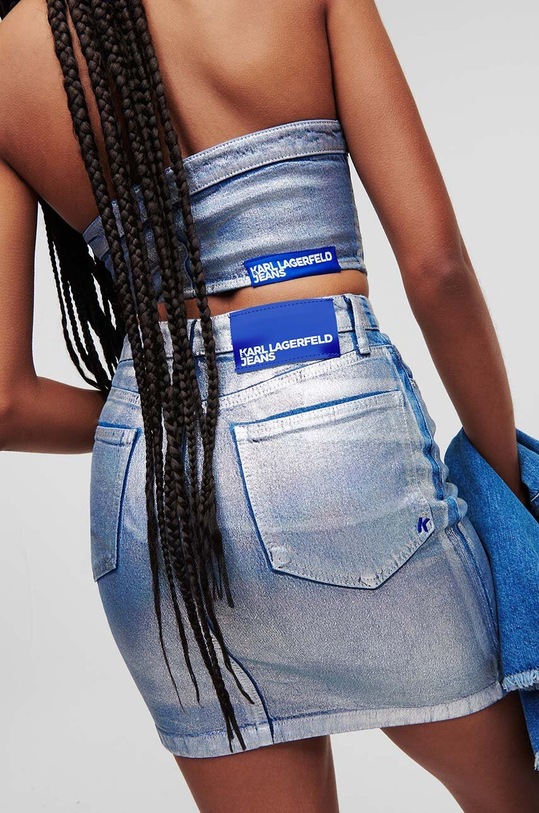 Karl Lagerfeld Jeans farmer szoknya 235J1203 kék AW23