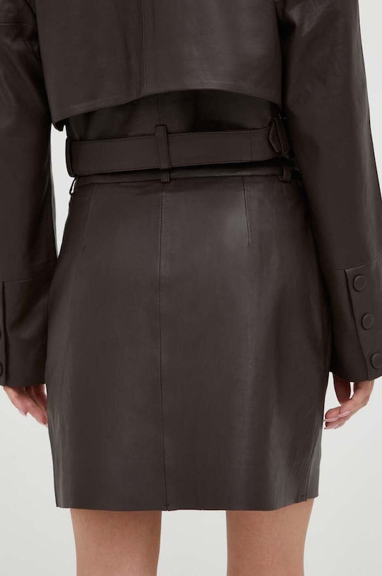 Ρούχα Δερμάτινη φούστα Gestuz 10908203 καφέ