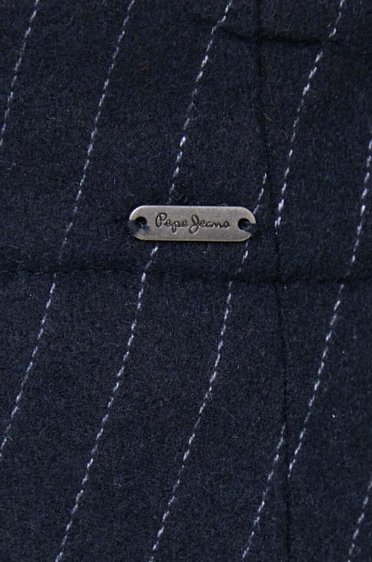 Sukňa s prímesou vlny Pepe Jeans Irma tmavomodrá PL901079.0AA