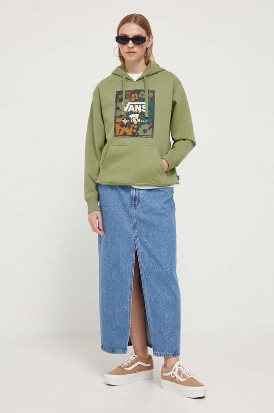 Дънкова пола Abercrombie & Fitch KI143.3209.278 син AW23