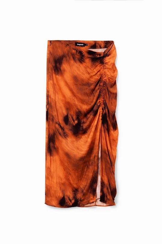 Suknja Desigual 23WWFW07 WOMAN WOVEN SKIRT LONG 23WWFW07 narančasta
