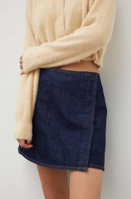 Marc O'Polo fustă din denim DENIM 348911124035 bleumarin AW23