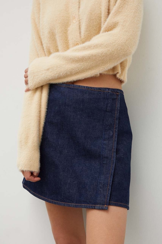 Marc O'Polo fustă din denim DENIM 348911124035 bleumarin AW23