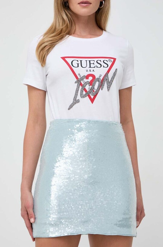 Suknja Guess W3BD55.KBWV0 zelena AW23