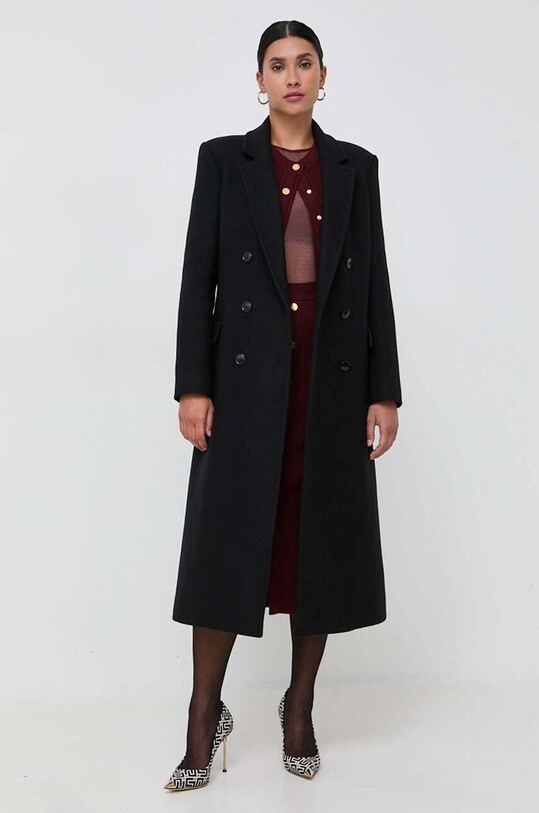 Vlnená sukňa Luisa Spagnoli 58021 burgundské AW23