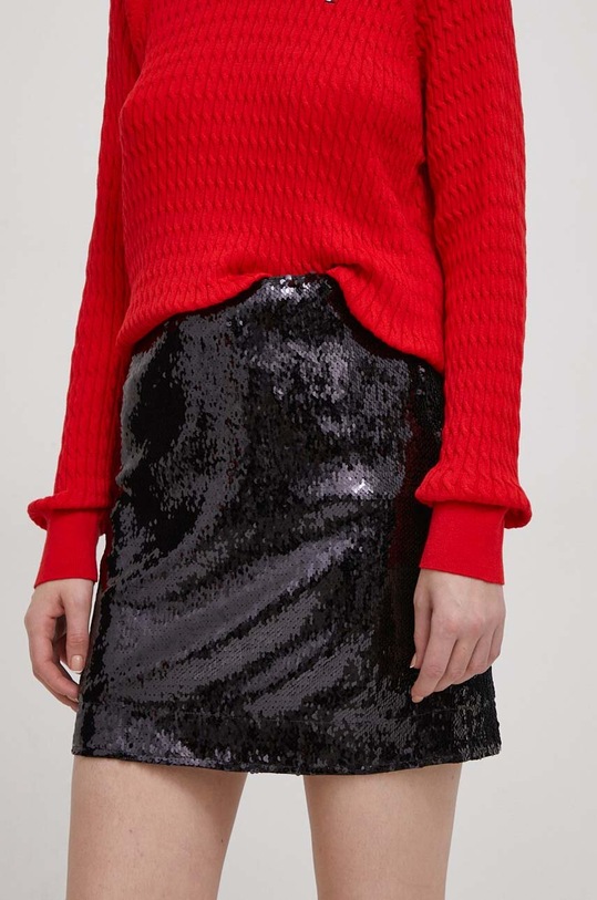 United Colors of Benetton spódnica koktajl czarny 4NDED002W.904
