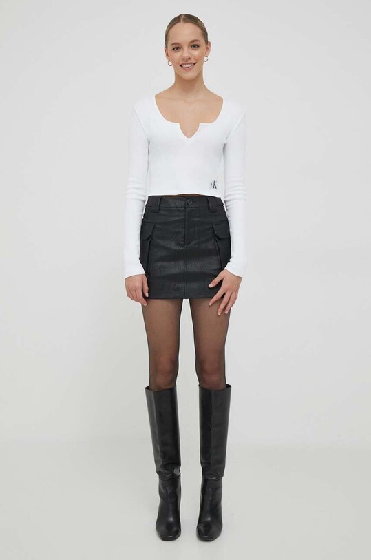 United Colors of Benetton fusta 424UD002O.100 negru AW23