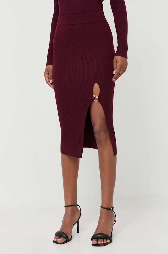 Pinko spódnica casual bordowy 101844.A15S