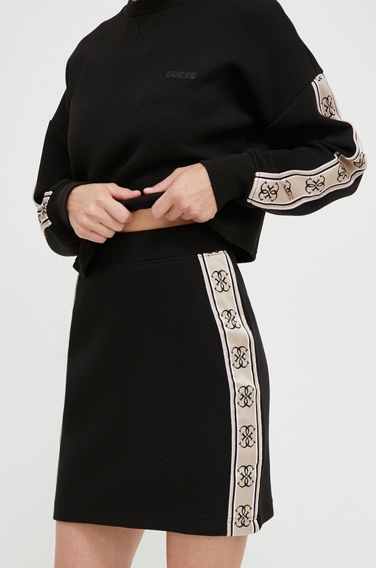 Φούστα Guess απλικέ μαύρο V3BD03.KB3P2