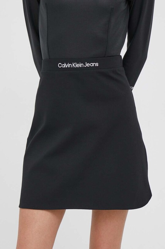 Φούστα Calvin Klein Jeans με ελαστάν μαύρο J20J222004