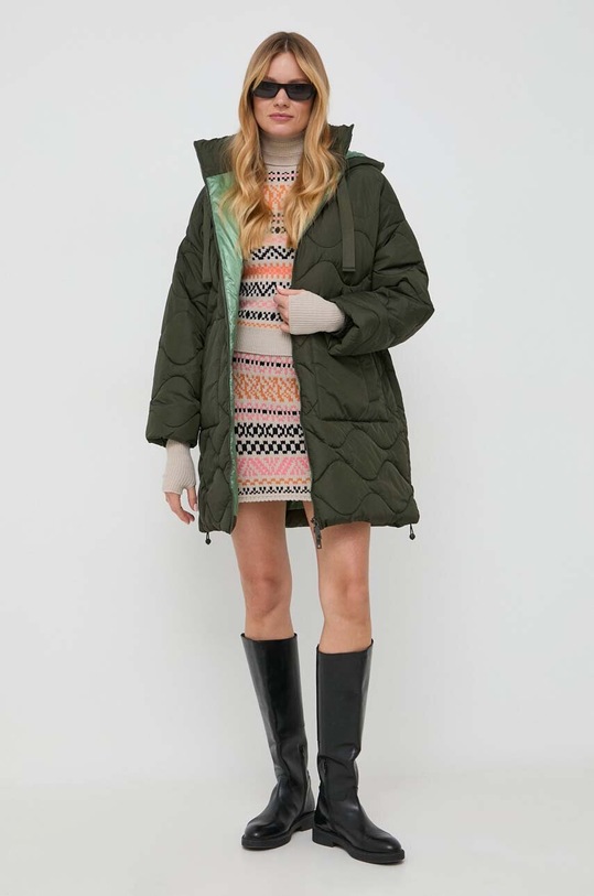 MAX&Co. fustă din amestec de lână bej 73040323