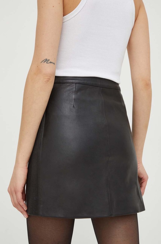 Îmbrăcăminte The Kooples fusta de piele FJUP27019K negru