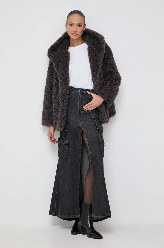 Miss Sixty fustă din denim 6T3KJ5300000 gri AW23