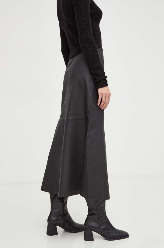 Ρούχα Δερμάτινη φούστα By Malene Birger Q66175085 μαύρο