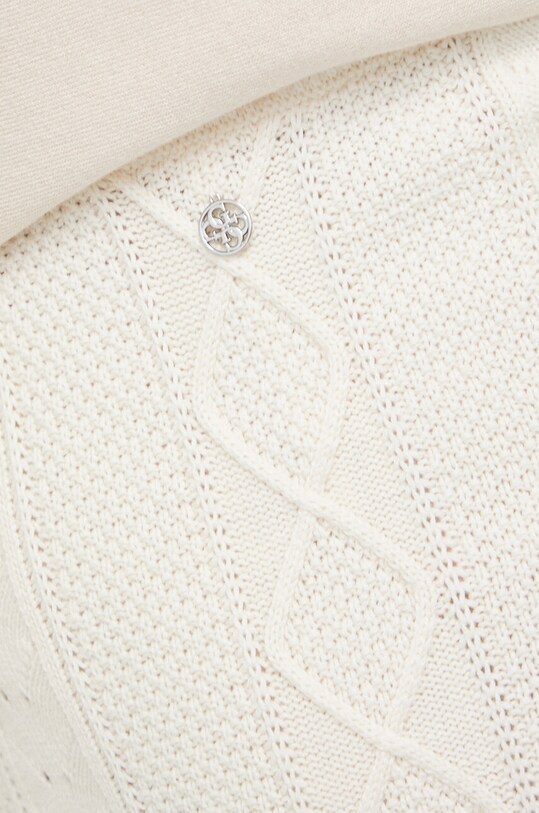 Спідниця з домішкою вовни Guess бежевий W4RD58.Z37L1