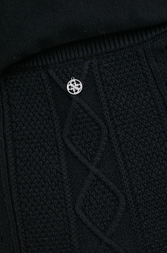 Юбка с примесью шерсти Guess чёрный W4RD58.Z37L1