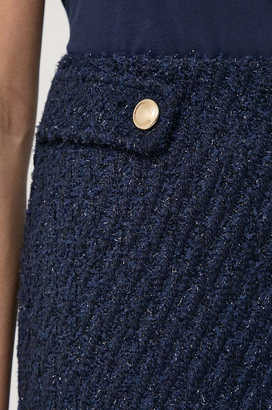 MICHAEL Michael Kors fusta din amestec de lana bleumarin MR470CLAER
