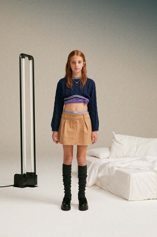 Дитяча спідниця Sisley mini бежевий 4HM6Y000A.G.SEASONAL