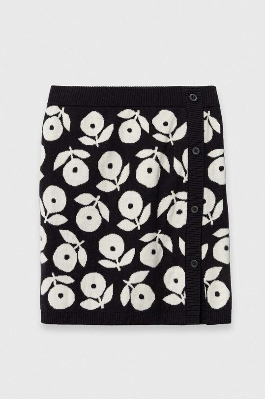 Дитяча спідниця з домішкою вовни United Colors of Benetton mini чорний 18AYQ000C.G.SEASONAL