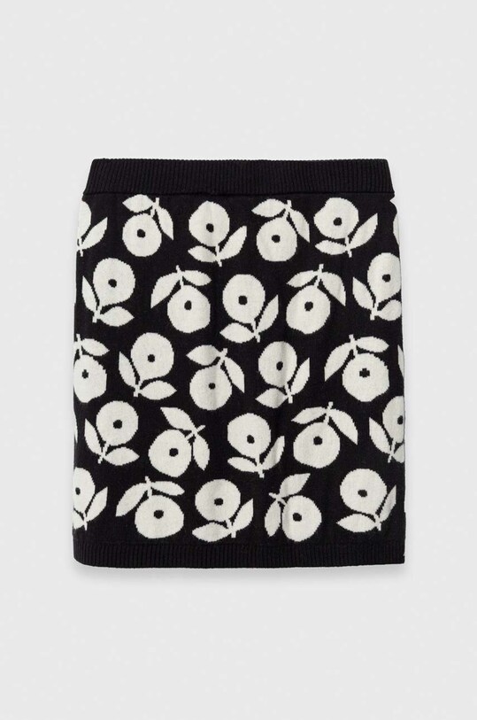 Дитяча спідниця з домішкою вовни United Colors of Benetton 18AYQ000C.G.SEASONAL чорний AW23