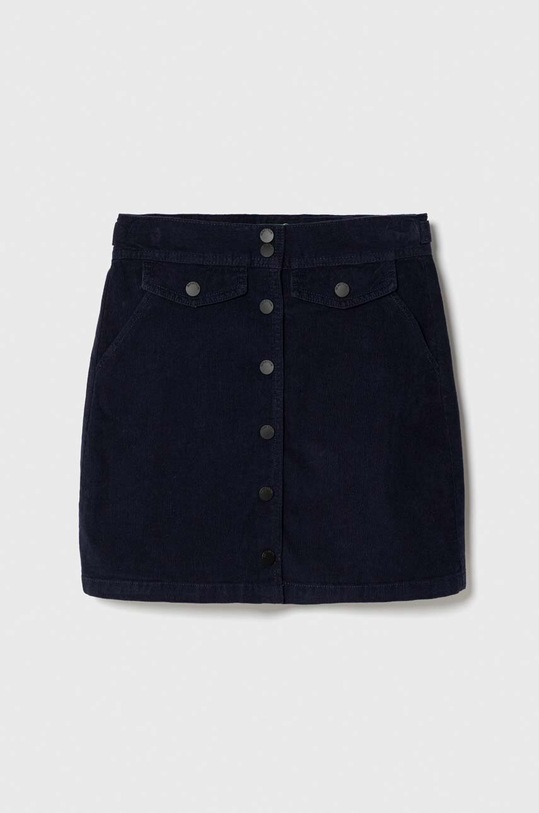 United Colors of Benetton spódnica sztruksowa dziecięca z elastanem granatowy 4TVCC000Y.G.SEASONAL