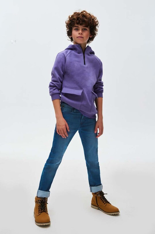 Mayoral jeansy dziecięce soft denim 7524.7E.Junior.9BYX niebieski AW23